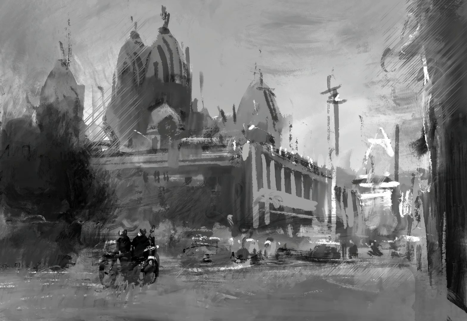 Digital Monochrome Sketch