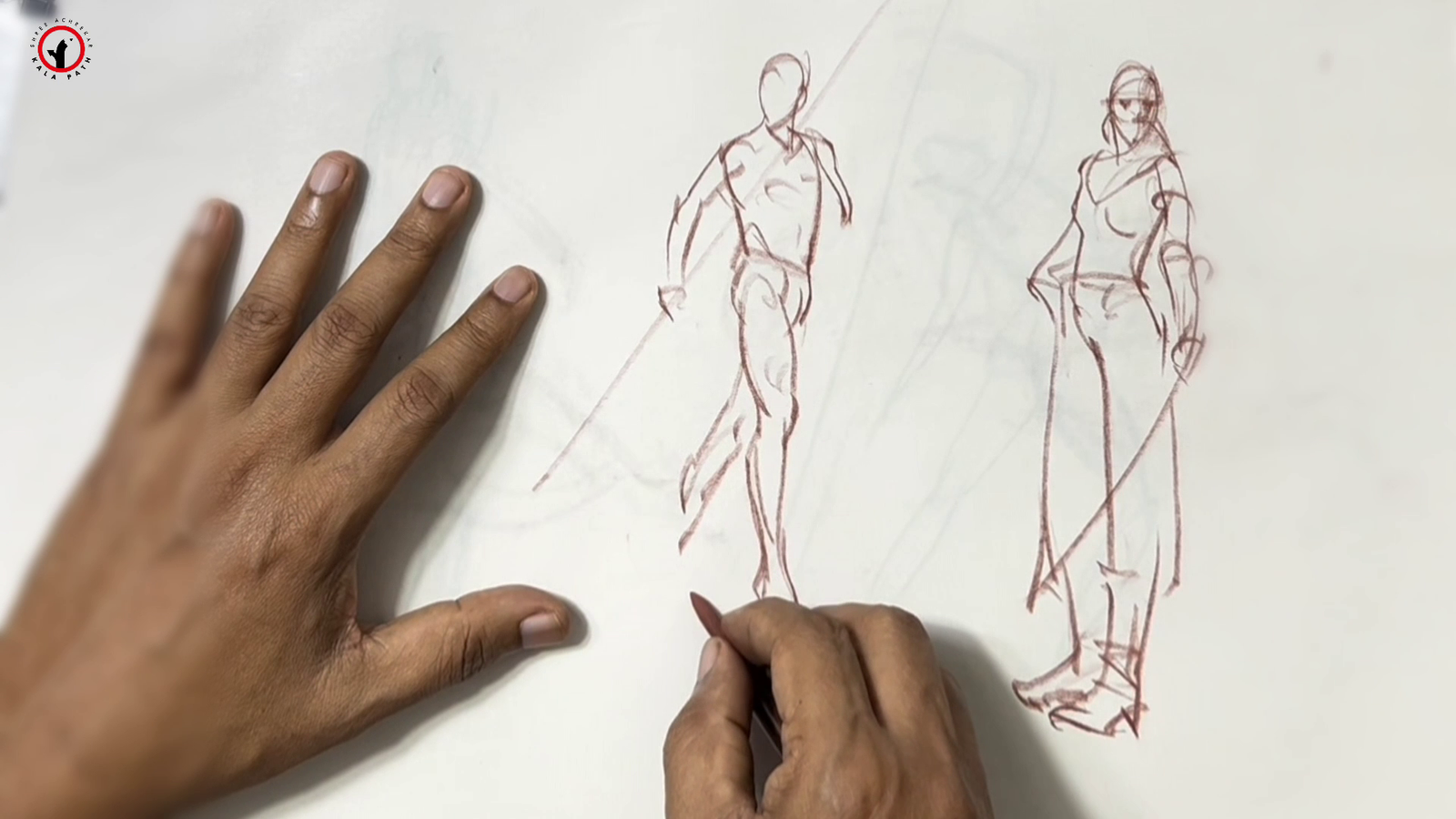 Sanguine Pencil Sketching